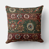 クリスマスのインドのきらきら光るなインドの織物の刺繍 クッション (裏面)