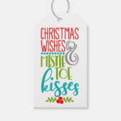 クリスマスのウィズミスタントーキスカスタムギフトラベル ギフトタグ (正面)