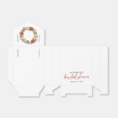 クリスマスのウェディングシャワーパーティー フェイバーボックス (折り畳みなし)