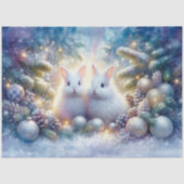 クリスマスのウサギ 森のデコパージュ 薄葉紙 (正面)