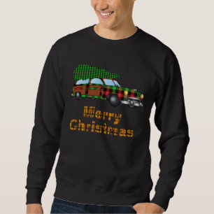 クリスマスのウッディカーギフト Xmas バケーション スウェットシャツ