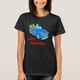 クリスマスのウッディトラック Tシャツ