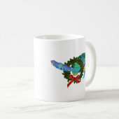 クリスマスのウミガメ コーヒーマグカップ (正面右)