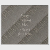 クリスマスのエジプトのヒエログリフの古代執筆 ラッピングペーパー (フラット)