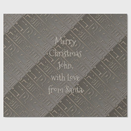 クリスマスのエジプトのヒエログリフの古代執筆 ラッピングペーパー (フラット)