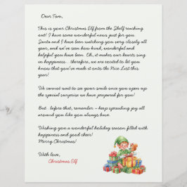 クリスマスのエルフからのクリスマスレター