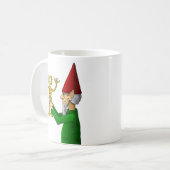 クリスマスのエルフとロボット コーヒーマグカップ (正面左)