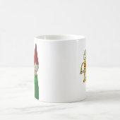 クリスマスのエルフとロボット コーヒーマグカップ (中央)