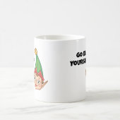クリスマスのエルフ、エルフになっちゃおう コーヒーマグカップ (中央)