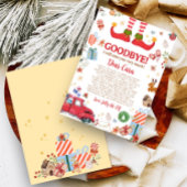 クリスマスのエルフ 別れの手紙カード 招待状