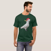 クリスマスのオウム Tシャツ (正面フル)