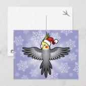 クリスマスのオカメインコ シーズンポストカード (正面/裏面)