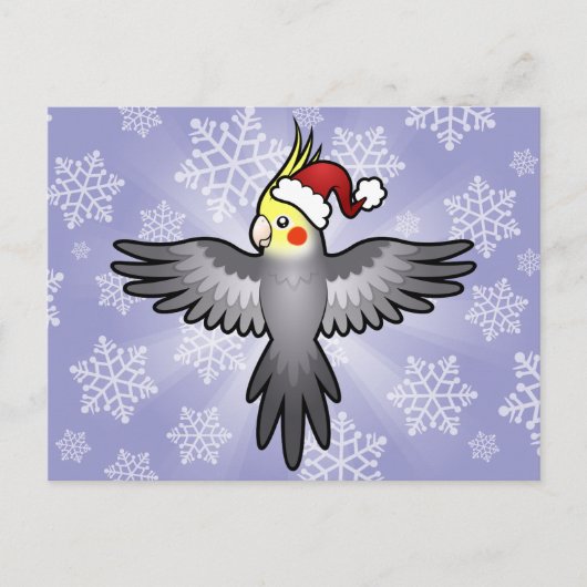 クリスマスのオカメインコ シーズンポストカード (正面)