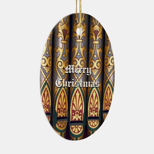 クリスマスのオルガン管のオーナメント セラミックオーナメント (右)