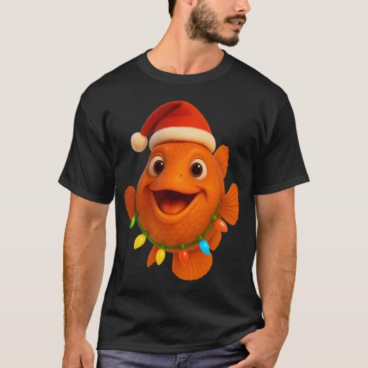 クリスマスのオレンジラフィー Tシャツ (正面)
