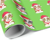 クリスマスのオーストラリアの子犬 ラッピングペーパー (ロールコーナー)