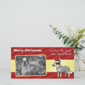 クリスマスのオーストラリアの牛犬/ケルピー シーズンカード (スタンド正面)
