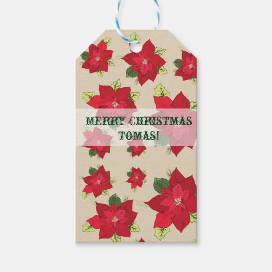 クリスマスのオーダーメイドギフトタグ ギフトタグ (正面)