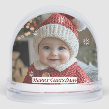 クリスマスのオーダーメイド写真と雪の結晶