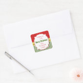 クリスマスのオーダーメイド スクエアシール (封筒)