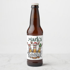 クリスマスのオーダーメイドReinsbeer ビールラベル
