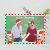 クリスマスのオーダー写真と赤と白の可愛い妖精 (スタンド正面)