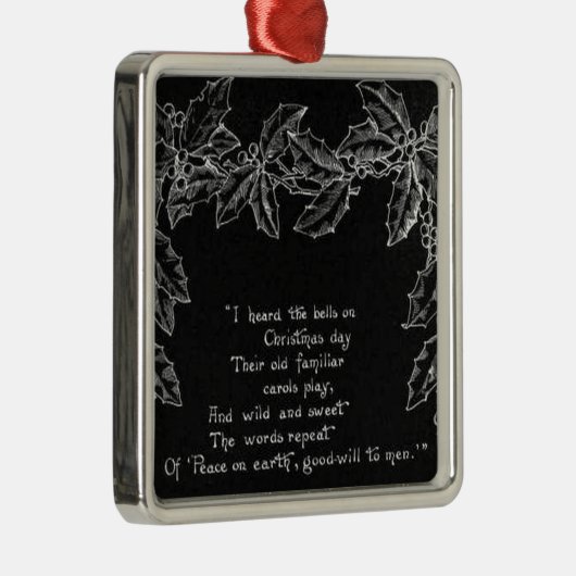クリスマスのオーナメントに鐘が鳴った メタルオーナメント (右)
