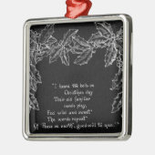 クリスマスのオーナメントに鐘が鳴った メタルオーナメント (左)