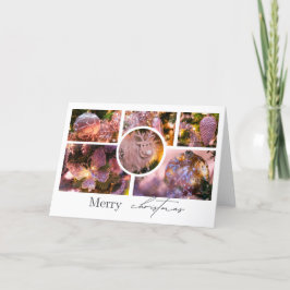 クリスマスのオーナメントのコラージュ #2 サンキューカード