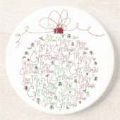 クリスマスのオーナメントのコースター コースター (正面)