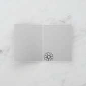 クリスマスのオーナメントのフラクタル#1 シーズンカード (内部)