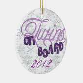 クリスマスのオーナメントの上の双生児 セラミックオーナメント (右)