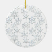 クリスマスのオーナメントの上の双生児 セラミックオーナメント (裏面)