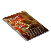 クリスマスのオーナメントの写真の休日のパーティの来客名簿 ノートブック (右側)