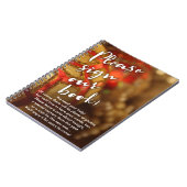 クリスマスのオーナメントの写真の休日のパーティの来客名簿 ノートブック (左側)