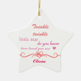 、クリスマスのオーナメントの星カスタマイズ セラミックオーナメント