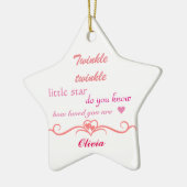 、クリスマスのオーナメントの星カスタマイズ セラミックオーナメント (左)