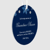 クリスマスのオーナメントの記念の祖母の雪片 オーナメント (正面)