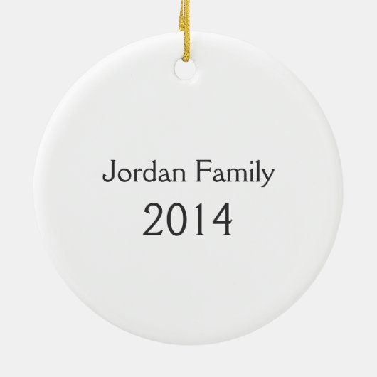 クリスマスのオーナメントをまばたきさせているヴィンテージサンタ セラミックオーナメント (裏面)