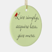 クリスマスのオーナメントを簡単にして下さい セラミックオーナメント (右)