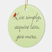 クリスマスのオーナメントを簡単にして下さい セラミックオーナメント (左)