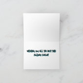 クリスマスのオーナメントを飾る グリーティングカード サンキューカード (内部)