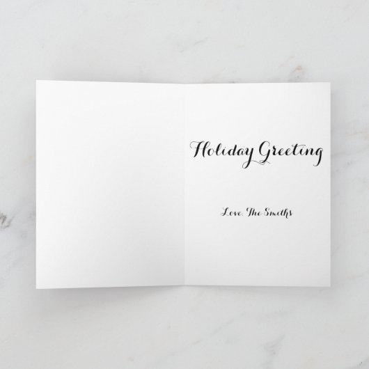 クリスマスのオーナメントカード シーズンカード (内部)