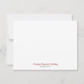 クリスマスのオーナメント ウェディング セーブ・ザ・デート 招待状 (裏面)