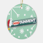 クリスマスのオーナメント セラミックオーナメント (左)
