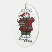 クリスマスのオーナメント セラミックオーナメント (左)
