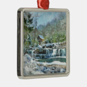 クリスマスのオーナメント-バブコックの霜の降りたな日 メタルオーナメント (右)
