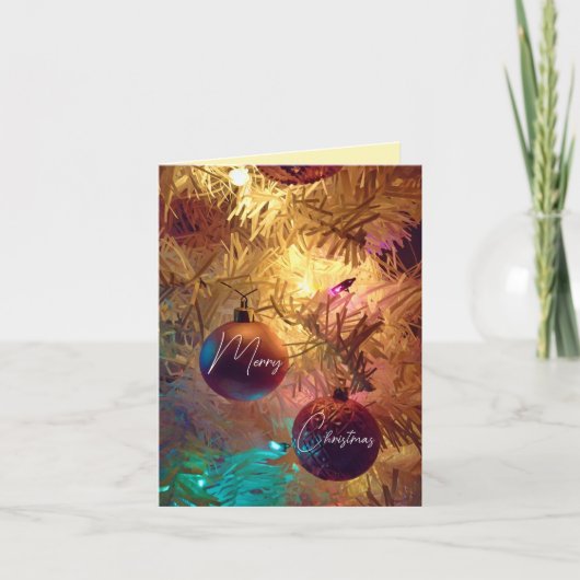 クリスマスのオーナメント - メリークリスマス カード (正面)