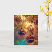 クリスマスのオーナメント - メリークリスマス カード (黄色い花)