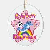 クリスマスのオーナメント(名前と個人化して下さい) セラミックオーナメント (左)